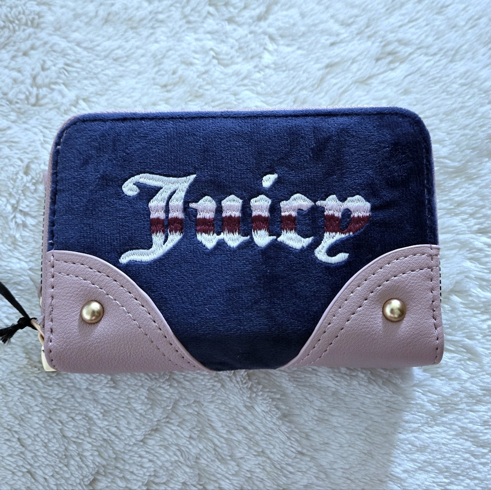 Juicy🍊 Couture "Retro Vibe" Double✌️ Medium Zip Around Wallet - NWT - Picture 15 of 16
